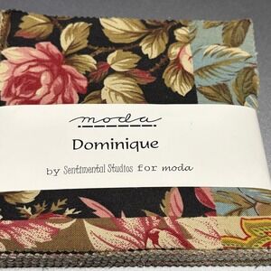 Moda Dominique Char Pack Sentimental Studios Floral Cotton Fabric Squares Precut